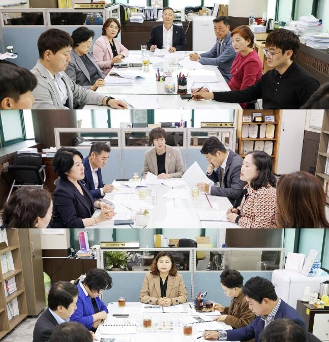 안산시의회 3개 상임위, 市와 간담회...