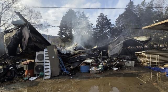 강진소방서, 작천면 갈동리 간이창고 ...