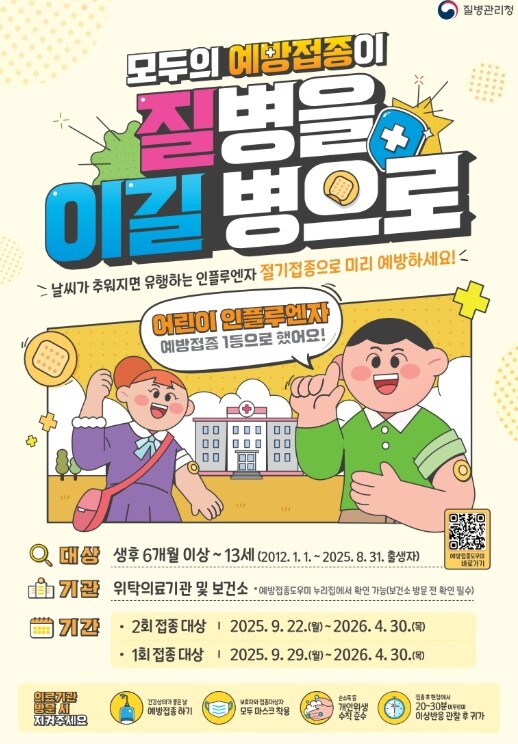 어린이 독감 유행 지속 남원시, 예방...