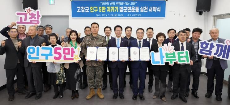 ‘인구 5만 지켜낸 고창군’, 생활인...